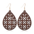 fashion creative wood hollow water drop earringspicture15