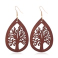 fashion creative wood hollow water drop earringspicture16