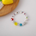 Fashion beaded smiley face pearl crystal bracelet necklace setpicture17