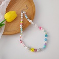 Fashion beaded smiley face pearl crystal bracelet necklace setpicture18