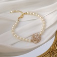 Korean summer pearl camellia flower earringspicture23