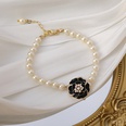 Korean summer pearl camellia flower earringspicture20