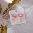 Korean style candy color transparent acrylic butterfly pearl earringspicture20