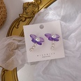 Korean style candy color transparent acrylic butterfly pearl earringspicture21
