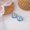 Summer forest fresh blue daisy flower earringspicture14