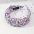 Korean flower printing widebrimmed pleated headband wholesalepicture17