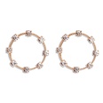 simple creative alloy circle inlaid rhinestone large earringspicture15