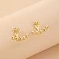 fashion metal rear hanging round bead earringspicture17