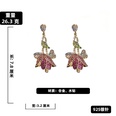 Korean Style Inlaid Rhinestone Tulip Flower Earringspicture17