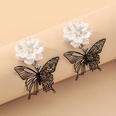 Korean Style Black and White Contrast Color Butterfly Flower Earringspicture16
