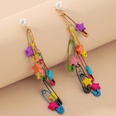 Korean style candy color star paper clip tassel earringspicture17