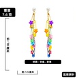 Korean style candy color star paper clip tassel earringspicture18