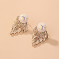 Korean style pearl inlaid diamond zircon tassel earringspicture15