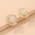 retro pearl camellia earrings wholesalepicture17