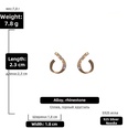 Fashion Inlaid Rhinestone Hollow Water Drop Earringspicture19