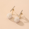 Korean style diamond pearl ball earringspicture14
