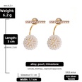 Korean style diamond pearl ball earringspicture16