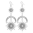 exaggerated fashion rhinestone geometric star earringspicture14