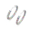 Fashionable simple circle diamond earringspicture11