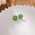 exquisite crystal sun flower smiley face earringspicture25