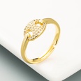 simple copper goldplated microinlaid zircon oval ringpicture14