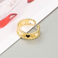 fashion heartshaped drop oil inlaid zircon opening adjustable ringpicture16