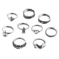 Korean alloy snake open diamond ring set wholesalepicture69