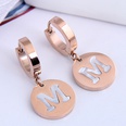 Korean fashion round M letter earringspicture6
