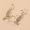 Korean style retro rhinestone crystal diamond butterfly earringspicture12