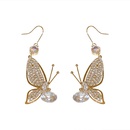 Korean style retro rhinestone crystal diamond butterfly earringspicture16
