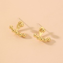 fashion metal rear hanging round bead earringspicture12