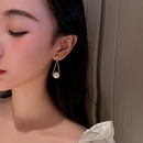 Korean style pearl inlaid rhinestone bow earringspicture13