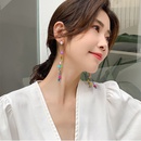 Korean style candy color star paper clip tassel earringspicture14