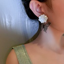 Korean Style Black and White Contrast Color Butterfly Flower Earringspicture14