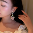Korean Style Inlaid Rhinestone Tulip Flower Earringspicture12