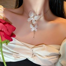 fashion style new pearl diamond butterfly pendant necklacepicture13