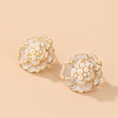 retro pearl camellia earrings wholesalepicture15