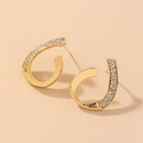 Fashion Inlaid Rhinestone Hollow Water Drop Earringspicture12