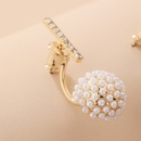 Korean style diamond pearl ball earringspicture12