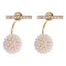Korean style diamond pearl ball earringspicture13