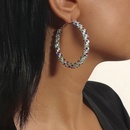 Fashionable simple circle diamond earringspicture6