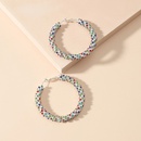 Fashionable simple circle diamond earringspicture7