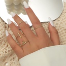 fashion geometric alloy ring set 4 piecespicture7
