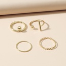 fashion geometric alloy ring set 4 piecespicture8