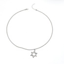 simple personality creative hollow sixpointed star necklacepicture10