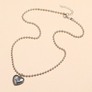 fashion retro simple love heart pendant necklacepicture7