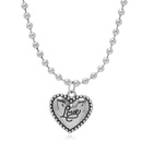 fashion retro simple love heart pendant necklacepicture9