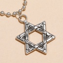 new creative style retro simple hollow sixpointed star necklacepicture8