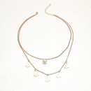 Korean simple multilayer fashion butterfly pearl necklacepicture9