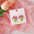 fashion cute pink bowknot flower earringspicture9